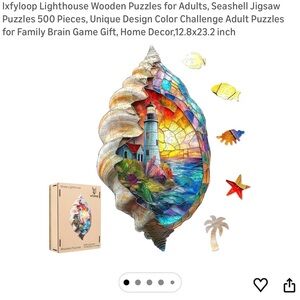 Lighthouse Wooden Puzzle - Multicolor